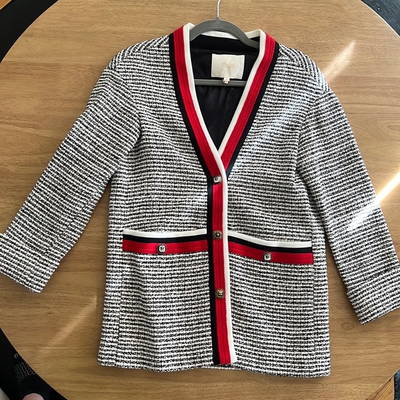 Coats | Maje Tweed Visala Jacket 34 